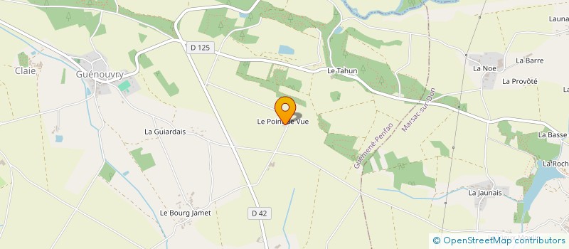 localisation de l'entreprise MADAME DIANE FARAONE  GUEMENE-PENFAO