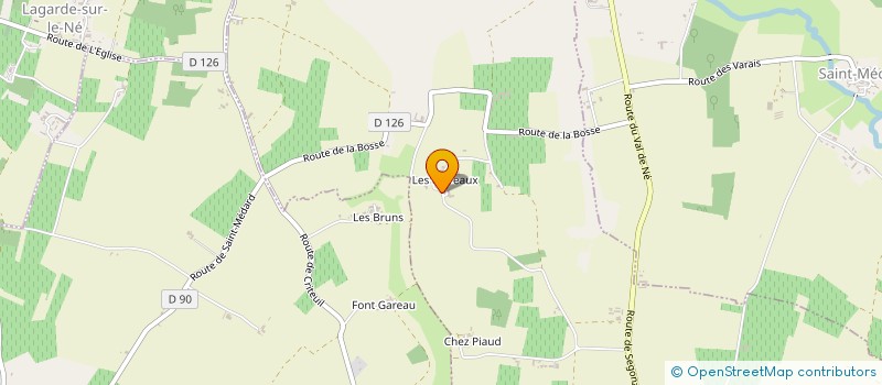 localisation de l'entreprise MADAME DIANE FRANCOIS  BARBEZIEUX-SAINT-HILAIRE