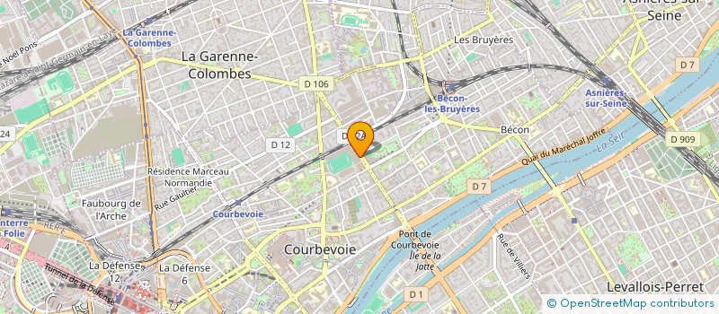 localisation de l'entreprise MADAME DIANE FUMAT  COURBEVOIE