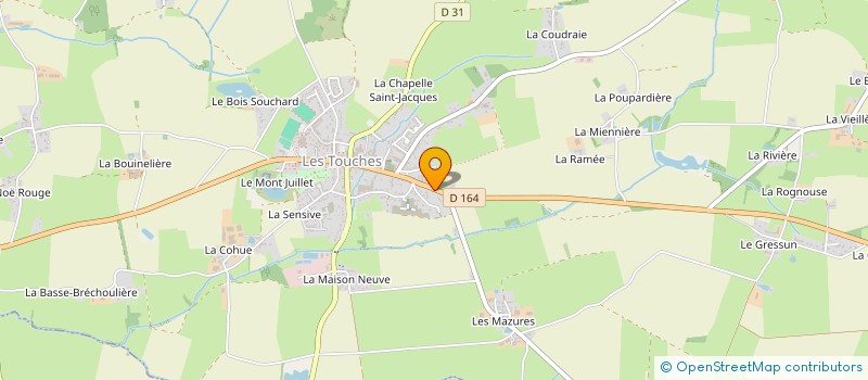 localisation de l'entreprise MADAME DIANE GAYRAUD  LES TOUCHES