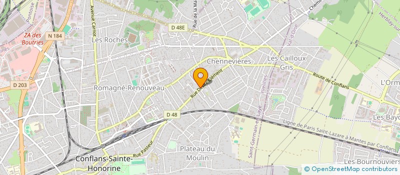 localisation de l'entreprise MADAME DIANE GAZEAUX  CONFLANS-SAINTE-HONORINE