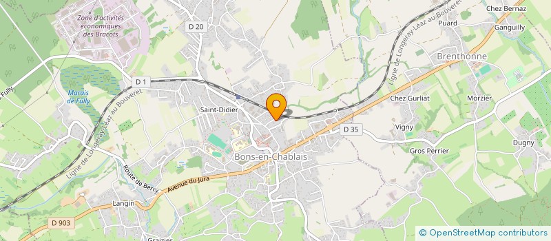 localisation de l'entreprise MADAME DIANE GLAOUA  BONS-EN-CHABLAIS