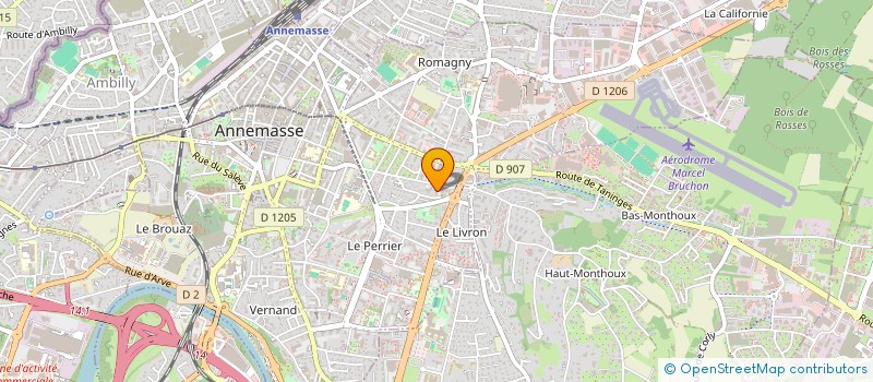 localisation de l'entreprise MADAME DIANE HAGUE  ANNEMASSE