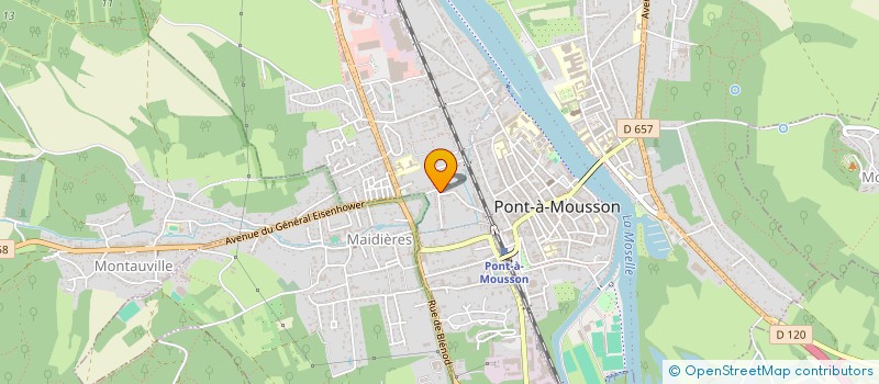 localisation de l'entreprise MADAME DIANE HAROTTE  PONT-A-MOUSSON