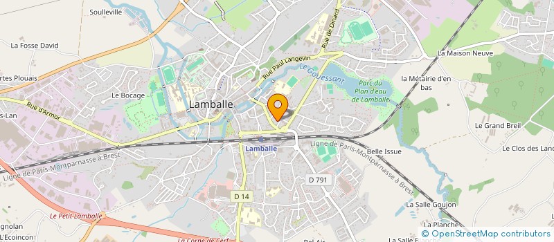 localisation de l'entreprise MADAME DIANE KING  LAMBALLE-ARMOR