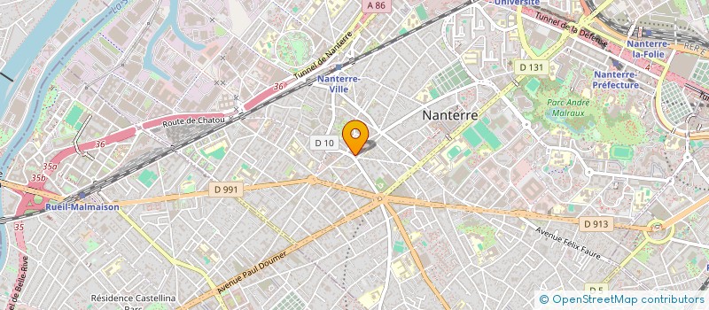 localisation de l'entreprise MADAME DIANE KITMUN à NANTERRE