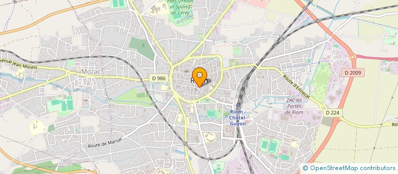 localisation de l'entreprise MADAME DIANE LAGADEC  RIOM