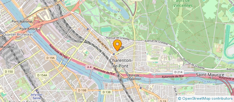 localisation de l'entreprise MADAME DIANE LARUE à CHARENTON-LE-PONT
