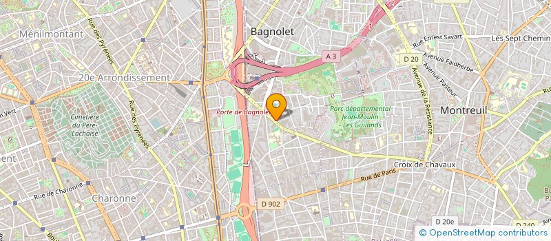 localisation de l'entreprise MADAME DIANE LATRILLE  BAGNOLET