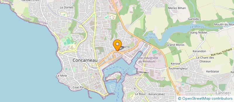 localisation de l'entreprise MADAME DIANE LEFEBVRE à CONCARNEAU