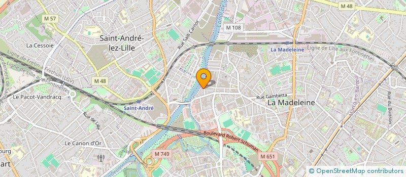 localisation de l'entreprise MADAME DIANE LERONDEAU à LA MADELEINE
