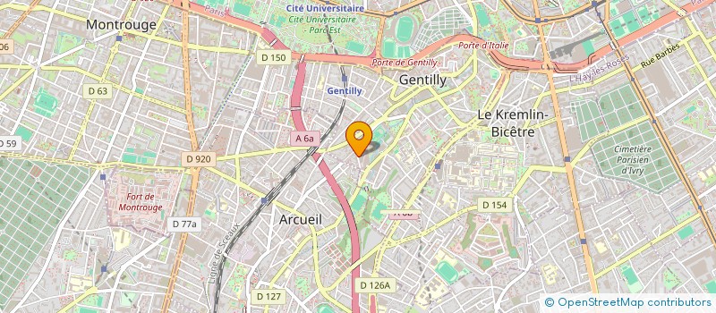 localisation de l'entreprise MADAME DIANE MARTIN  GENTILLY