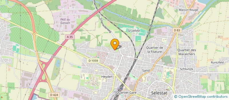 localisation de l'entreprise MADAME DIANE MARTIN  SELESTAT