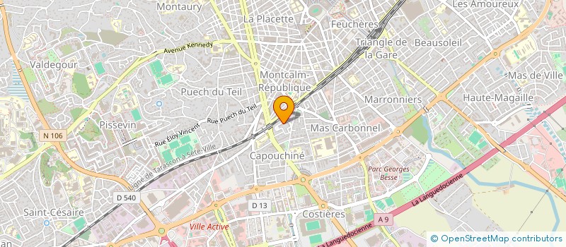 localisation de l'entreprise MADAME DIANE MARTINEZ  NIMES