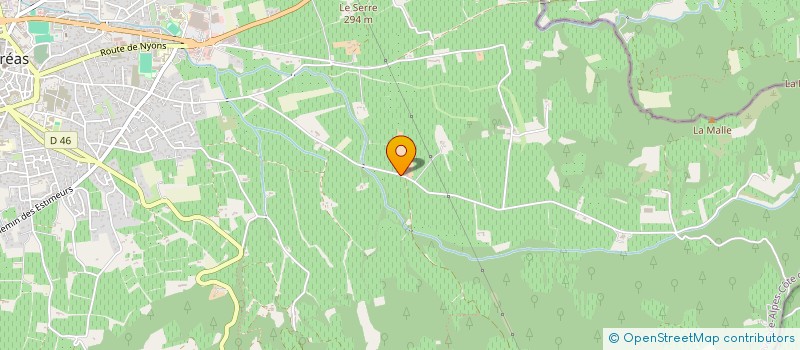 localisation de l'entreprise MADAME DIANE MILELLI  SAILLANS