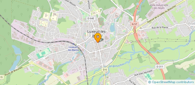 localisation de l'entreprise MADAME DIANE N'GUESSAN BROU  LUXEUIL-LES-BAINS