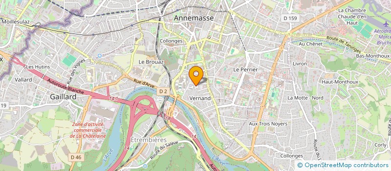 localisation de l'entreprise MADAME DIANE NGOH BEDI  ANNEMASSE