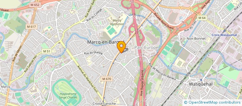 localisation de l'entreprise MADAME DIANE PAUVERT à MARCQ-EN-BARŒUL
