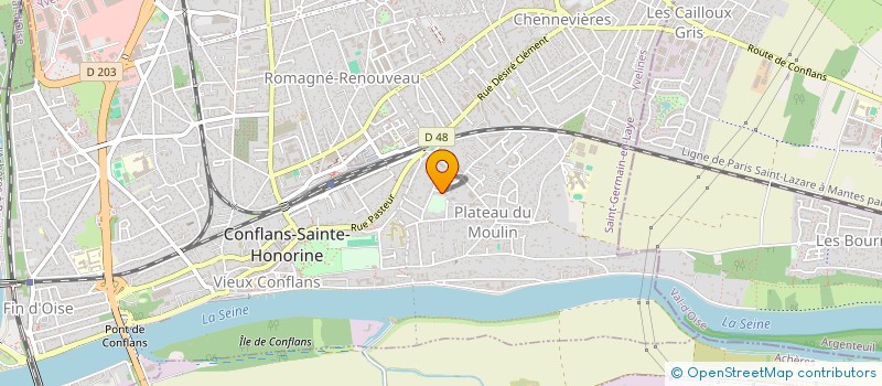 localisation de l'entreprise MADAME DIANE PEREIRA  CONFLANS-SAINTE-HONORINE