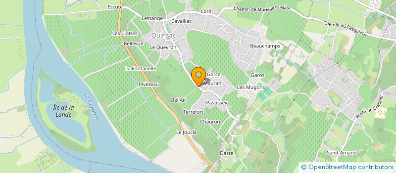 localisation de l'entreprise MADAME DIANE PICHAVANT  QUINSAC