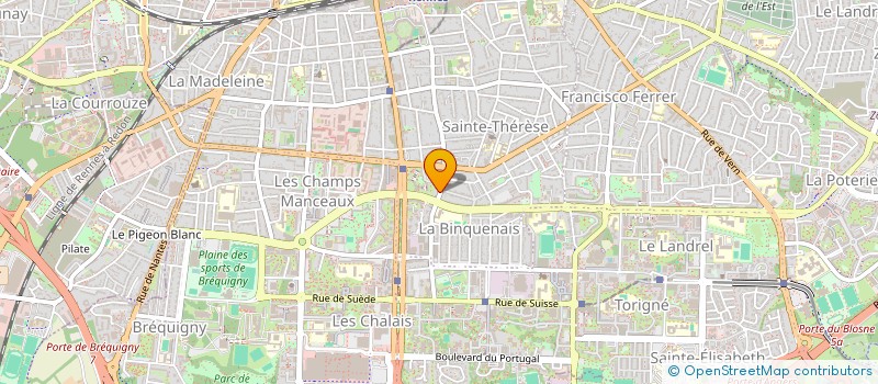 localisation de l'entreprise MADAME DIANE RABREAU  RENNES