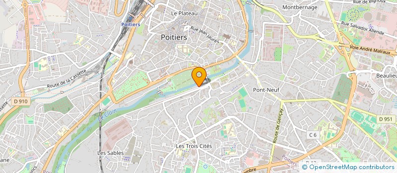 localisation de l'entreprise MADAME DIANE RAILLARD  POITIERS