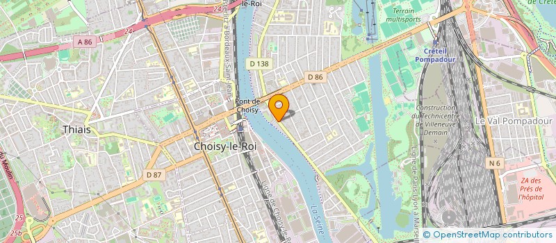 localisation de l'entreprise MADAME DIANE REDEL  CHOISY-LE-ROI