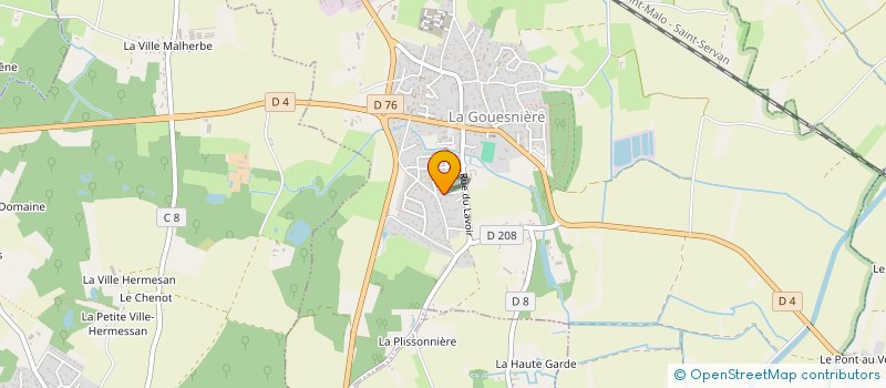 localisation de l'entreprise MADAME DIANE REUSSE DE MONSEGUR  LA GOUESNIERE