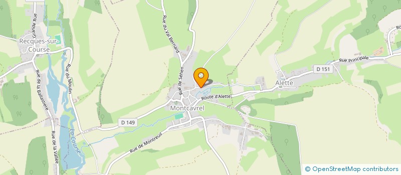 localisation de l'entreprise MADAME DIANE REVELL  MONTCAVREL