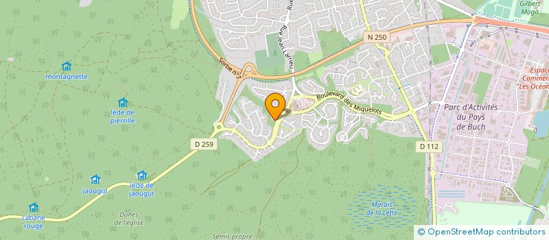 localisation de l'entreprise MADAME DIANE REYDI  LA TESTE-DE-BUCH