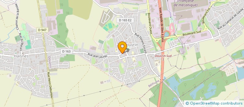 localisation de l'entreprise MADAME DIANE ROUSSEAU  DOUVRIN