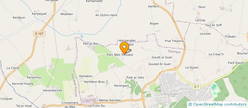 localisation de l'entreprise MADAME DIANE SAUVEUR  LOCRONAN