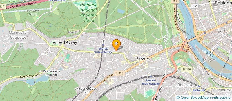 localisation de l'entreprise MADAME DIANE SCHROEDER à SEVRES
