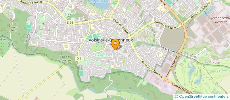 localisation de l'entreprise MADAME DIANE SILVA  VOISINS-LE-BRETONNEUX