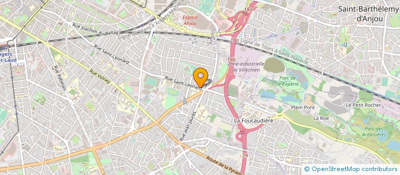 localisation de l'entreprise MADAME DIANE SOLEIL à ANGERS