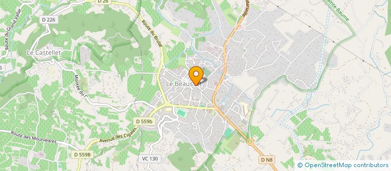 localisation de l'entreprise MADAME DIANE SOUFFRICE à LE BEAUSSET