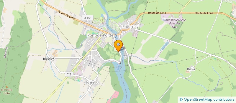 localisation de l'entreprise MADAME DIANE TOURY  PONT-DE-POITTE