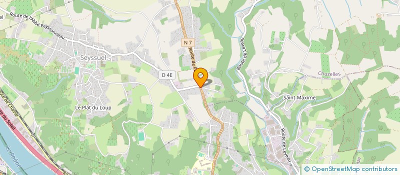 localisation de l'entreprise MADAME DIANE UZEL  SEYSSUEL