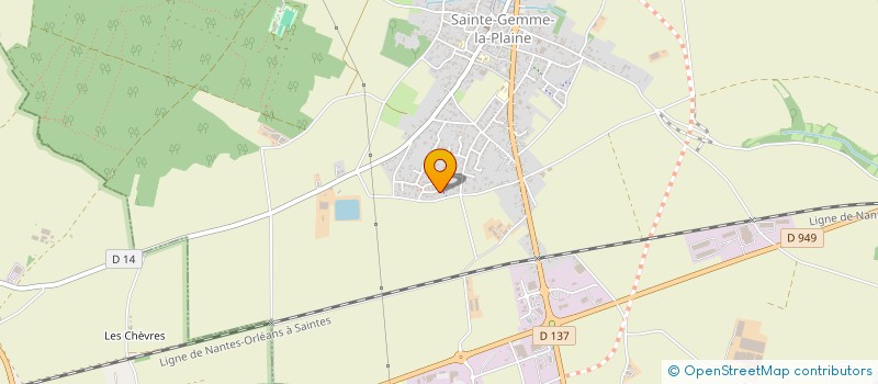 localisation de l'entreprise MADAME DIANE VOISIN  SAINTE-GEMME-LA-PLAINE