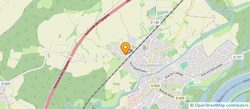 localisation de l'entreprise MADAME DIANE VON DEN STEINEN  DRUSENHEIM