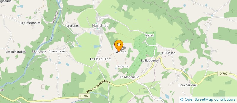 localisation de l'entreprise MADAME DIANE WRIGHT  NANTHIAT