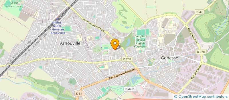 localisation de l'entreprise MADAME DIANKE KEITA  GONESSE