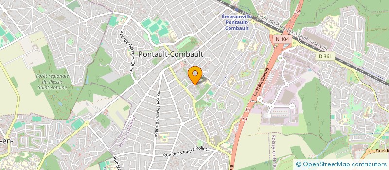 localisation de l'entreprise MADAME DIARIOU BAH à PONTAULT-COMBAULT