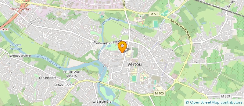 localisation de l'entreprise MADAME DIAYNABA BA MBODJ  VERTOU