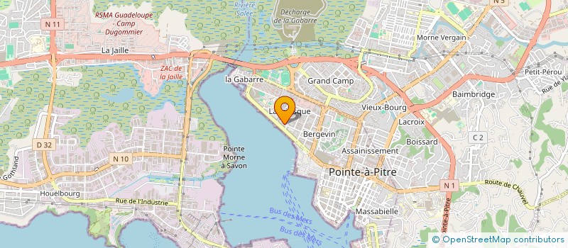 localisation de l'entreprise MADAME DIDIER GALLAND  POINTE-A-PITRE