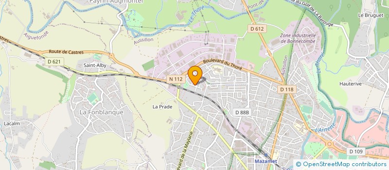 localisation de l'entreprise MADAME DIDJIE LAFLEUR  MAZAMET