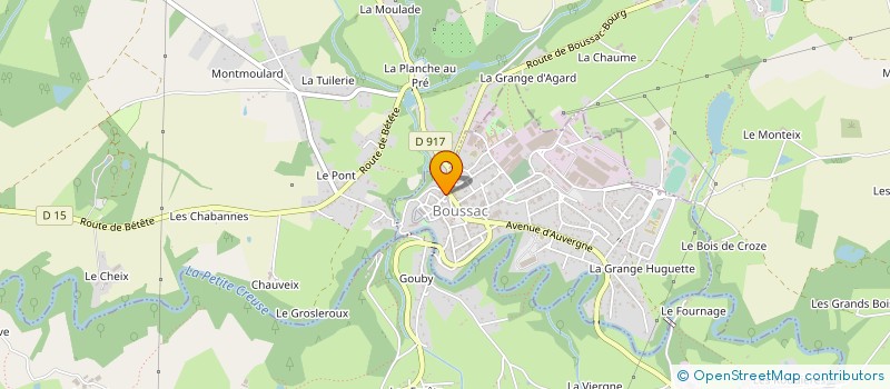 localisation de l'entreprise MADAME DIEDRE DE JAGER à BOUSSAC