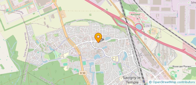 localisation de l'entreprise MADAME DIENOU TRAORE  SAVIGNY-LE-TEMPLE