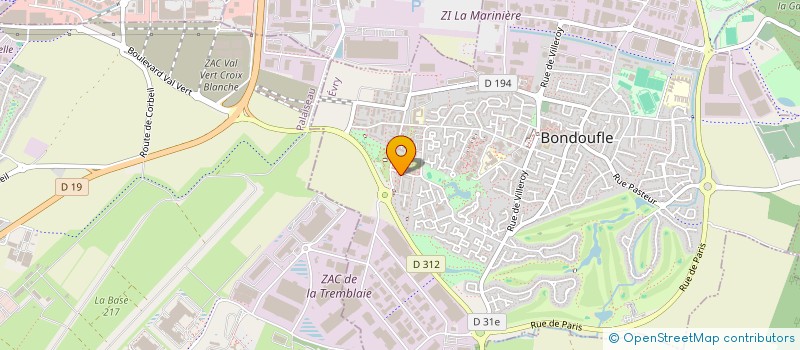 localisation de l'entreprise MADAME DIEREBA DEMBELE  BONDOUFLE