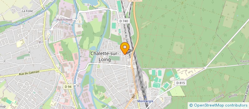 localisation de l'entreprise MADAME DIEUVEILLE TSIBA DZIAMA à CHALETTE-SUR-LOING